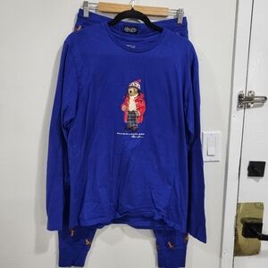Polo Ralph Lauren Blue Pajama Set - Size M